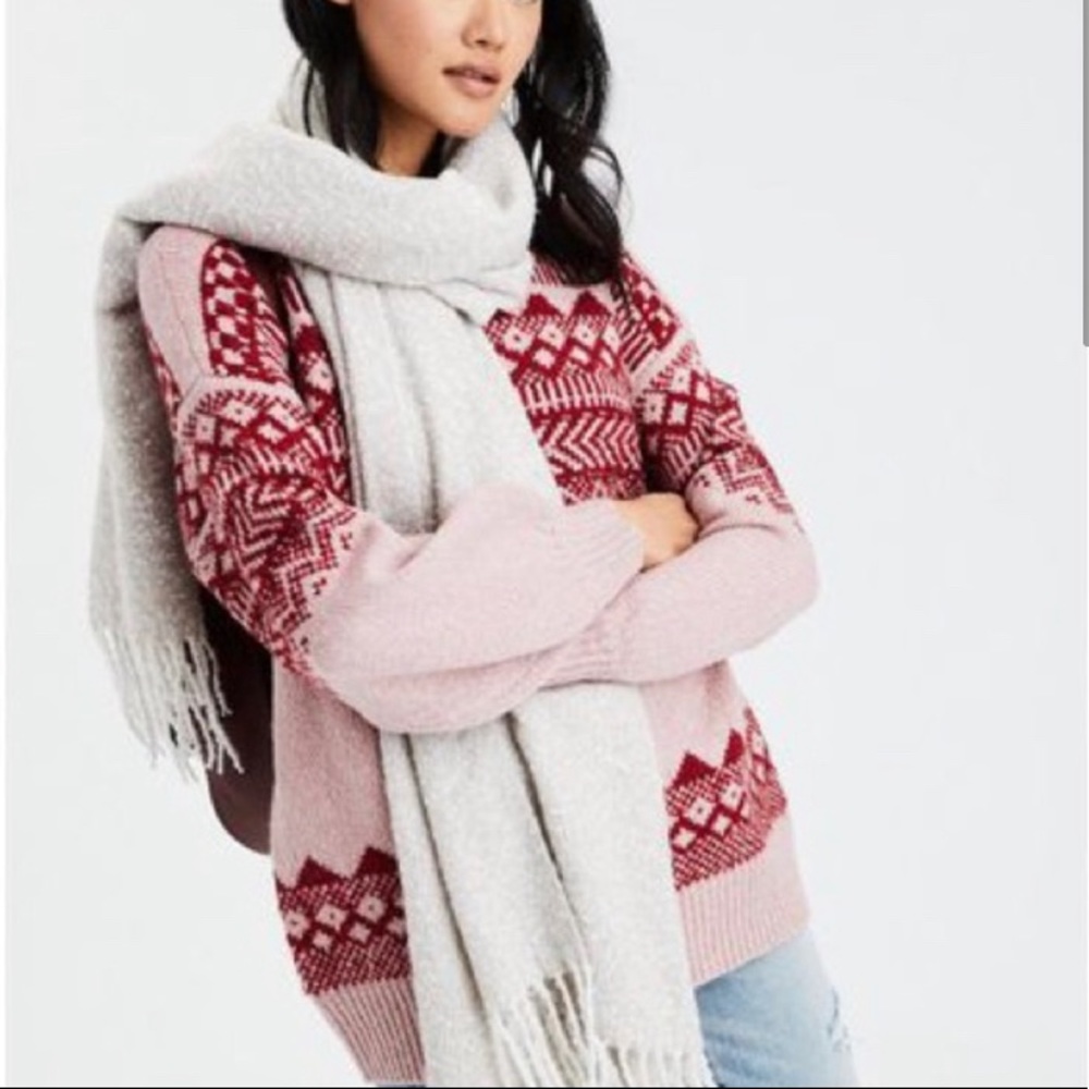 Pink and Red American Eagle Sweater